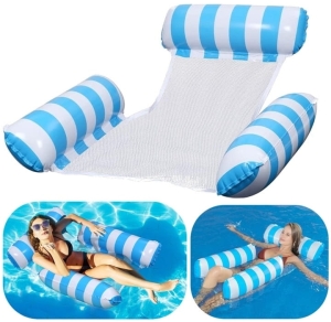 Hamak Wodny Materac do Pływania Dmuchany do Basenu Fotel Leżak 100x120 cm