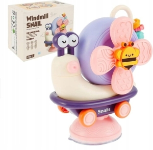 Ślimak Sensoryczny Jeżdżący 4w1 Spinner z Przyssawką dla Dzieci