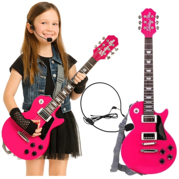 różowa gitara-gitara rockowa dla dziweczynki.jpg