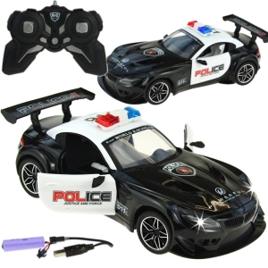 Auto Samochód Policyjny Zdalnie Sterowany Policja Otwierane Drzwi 2,4ghz